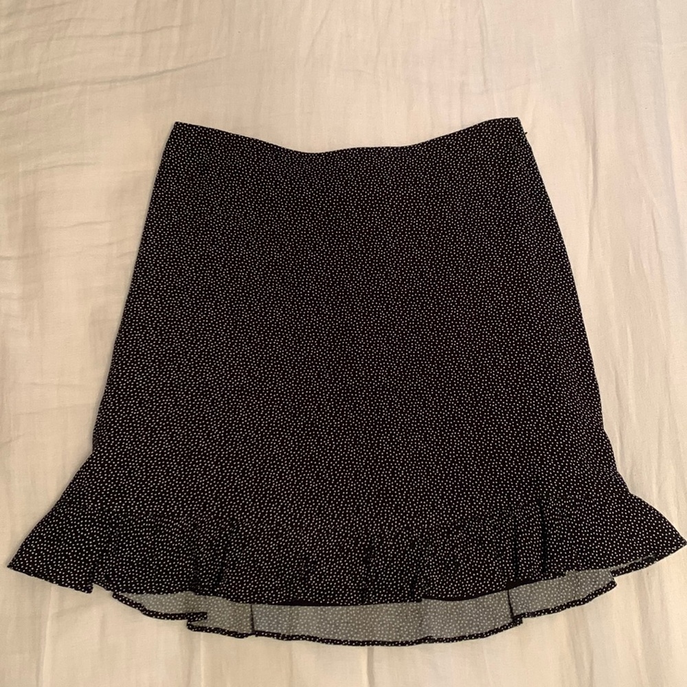 Abercrombie and Fitch Polka Dot Ruffle Hem Skirt
